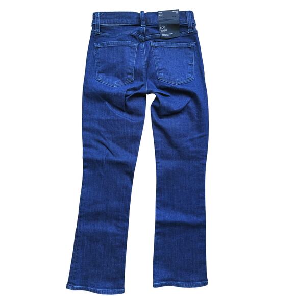 NWT J brand Selena Mid Rise Crop Boot Jeans Size 23 Dark Wash Indigo Blue - Picture 3 of 5